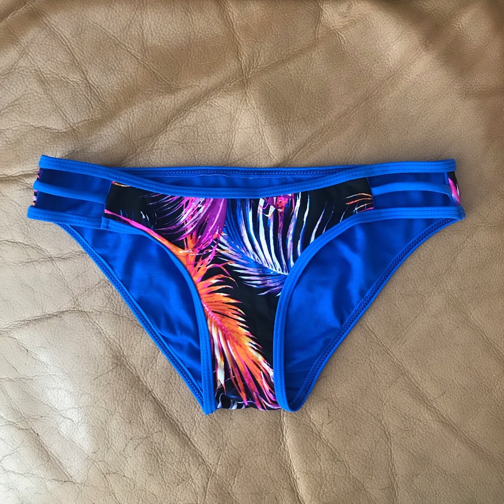 TiniBikini Floral Strappy Bikini Bottoms